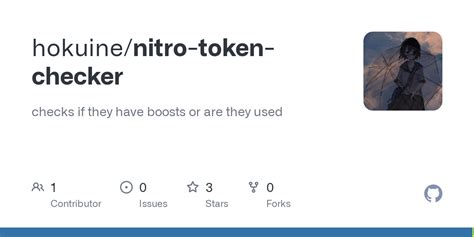 GitHub - hokuine/nitro-token-checker: checks if they have boosts or are they used