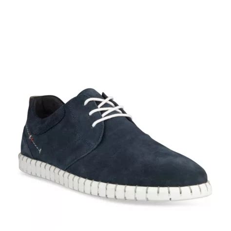 Sneakers NAVY DENIM SIDE CUIR