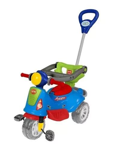 Triciclo Infantil Carrinho Motoca Passeio C Empurrador Beb Frete Gr Tis