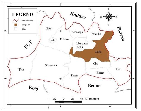 Nigeria showing Nasarawa State | Download Scientific Diagram