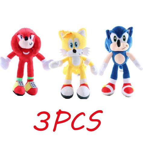 Vermelho Amarelo Azul Pcs Sonic The Hedgehog Brinquedos De