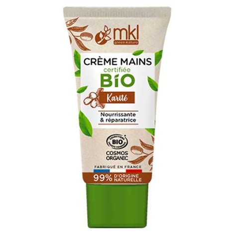 MKL Green Nature Crème Mains Karité Bio 50ml Pas cher