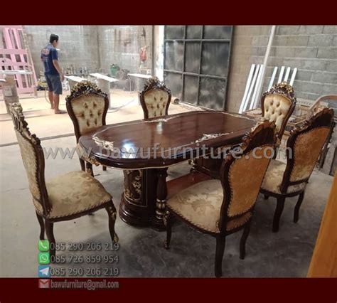 Meja Makan Salina Murah Dari Kayu Jati Bawu Furniture