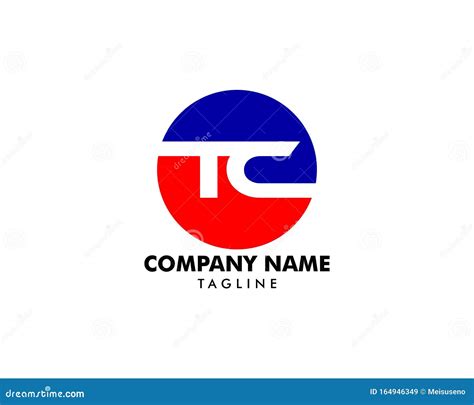 Initial Letter Tc Logo Template Design Stock Vector Illustration Of