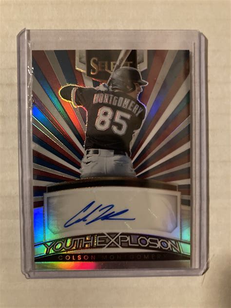 COLSON MONTGOMERY 2023 PANINI SELECT YOUTH EXPLOSION TRI COLOR AUTO 40