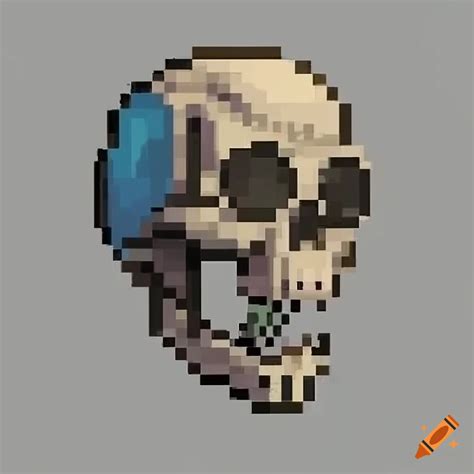 Pixel Art Of A Skeleton On Craiyon