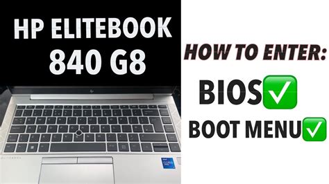 Hp Elitebook 840 G8 How To Enter Bios Settings Uefi And Boot Menu