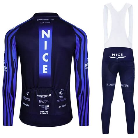 Ensemble Cuissard V Lo Et Maillot Cyclisme Hiver Pro Nice M Tropole