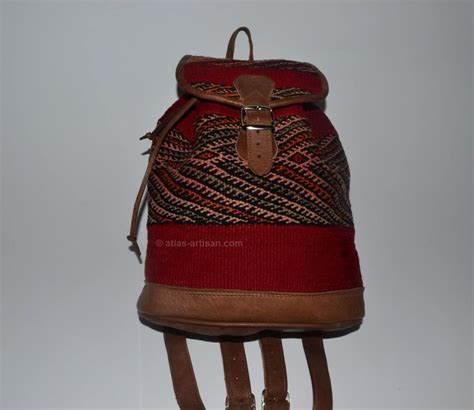 Sac Dos Kilim Fabriqu En Cuir Pur La Main De Nos Experts Artisans