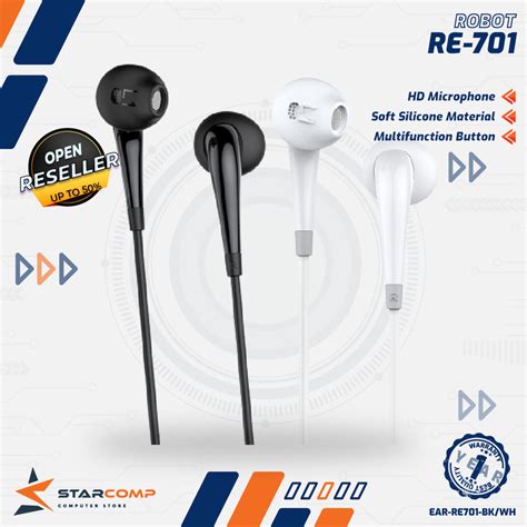 Jual Earphone Robot Re Original Re Re Headset Earphone