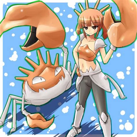 Human Version Gijinka Pokemon By Tenjou Ryuka Kingler Gijinka Pokemon