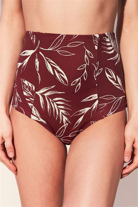 Out From Under Printed Flat High Waisted Bikini Bottom High Waisted