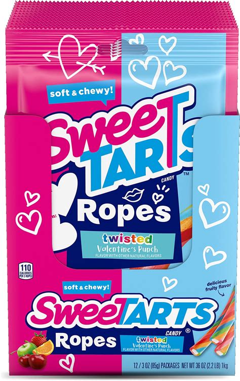 Sweetarts Soft And Chewy Ropes 35 Ounce Packages Pack Of