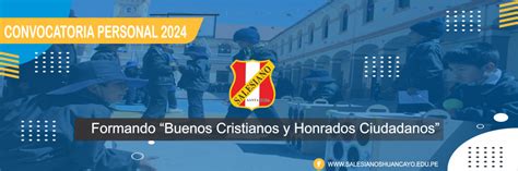 Convocatoria Docente Cep Salesiano Santa Rosa Huancayo