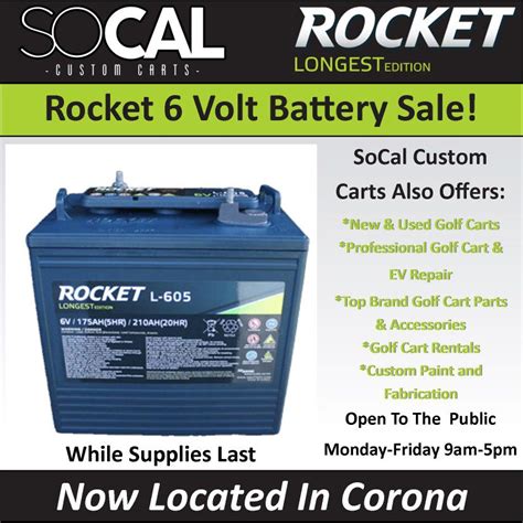 Golf Cart Battery Volt Rocket Longest Edition New For Sale In