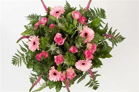 Boeket Roze Bloemen Groot Tuincentrum Thiels