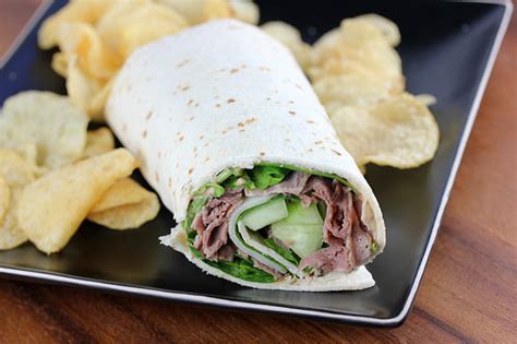 Roast Beef Wraps Recipe | BlogChef.net