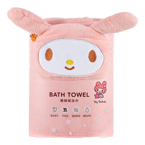 Jual Miniso Sanrio Characters Coral Fleece Absorbent Bath Towel My