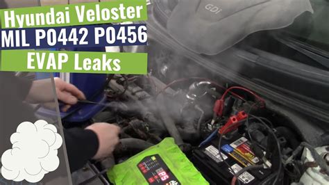 Hyundai Veloster EVAP Leak P0456 P0442 YouTube