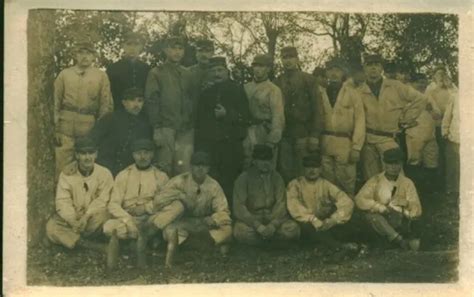 Carte Photo Ancienne Soldats Militaires De La Guerre Eur