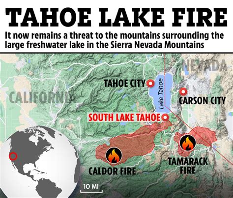 Lake Tahoe Fire Map Update Residents Refuse To Evacuate Because There S Nowhere To Go As