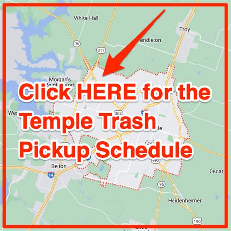 Temple Trash Schedule 2024 Bulk Pickup Holidays Map