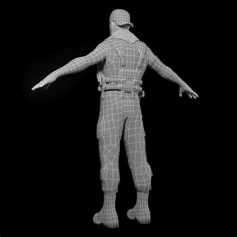 Soldier Mercenary Set 2 3d Model 149 C4d Max Fbx Obj Free3d