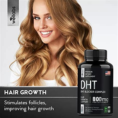 Dht Blocker Hair Growth Supplement Made In Usa For Men And Women Reduce Hair Loss And Regrow