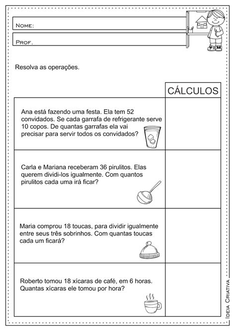 Atividades De Matematica Problemas 2 Ano