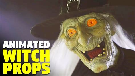 Top Life Size Halloween Animated Witch Prop Youtube