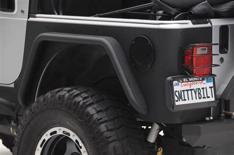 Smittybilt Rear Xrc Fender Flares In Textured Black For Jeep Cj