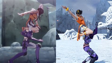 Anime Vs Game Tekken Animated Moves Comparison Youtube