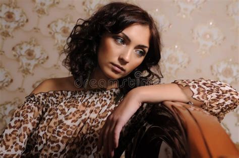 Dreamy Brunette Girl Stock Image Image Of Girl Person