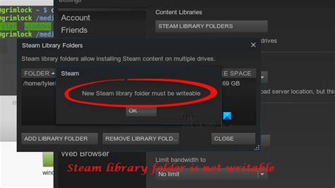 Fix New Steam library folder must be writable error | Steam, Folders, Library