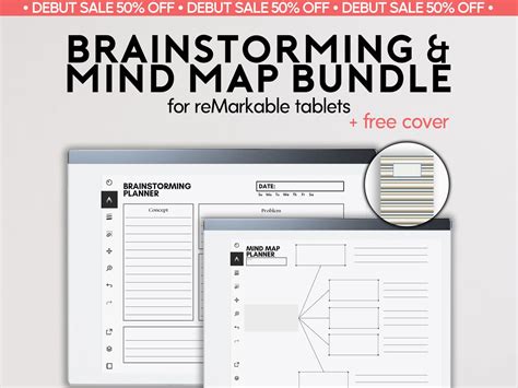 Brainstorming and Mind Map Bundle for Remarkable Templates Visual ...