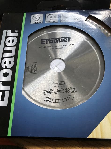 For Sale Erbauer Wood Tct Circular Saw Blade Mm X M X Mm