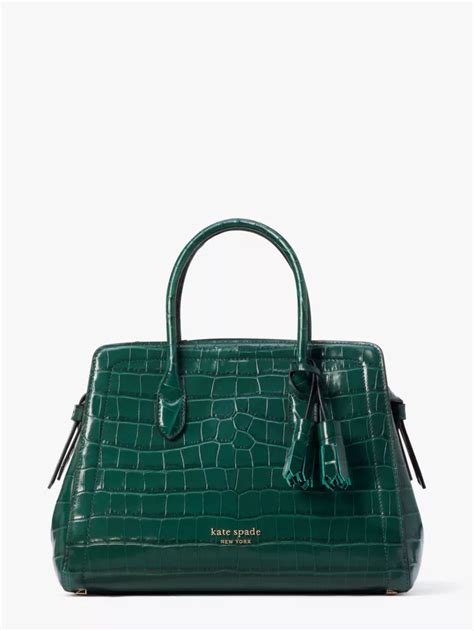 Knott Croc Embossed Medium Satchel Kate Spade New York