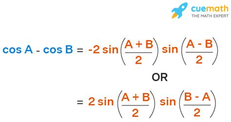 Cos A-Cos B - Formula, Proof | What is Cos A-Cos B Identity?