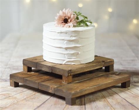 Set Of Wood Cake Stands Rustic Wedding Table Decor Wood Cake Etsy In 2021 Rustic Wedding