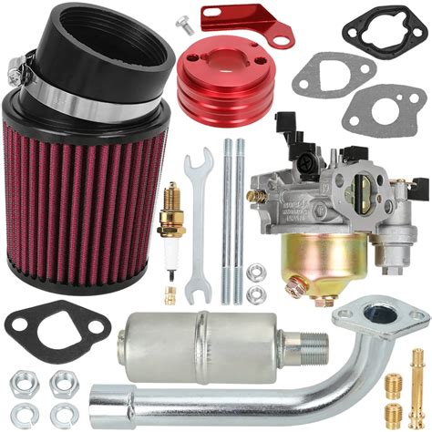 Buy Grehua Upgrade Carburetor Air Filter Adapter Exhaust Pipe Muffler Jet Stage 2 Kit For Non