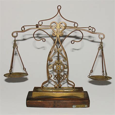 Decorative Arts Scales Brass Balance Miniature 20th Century Sold George Glazer Gallery