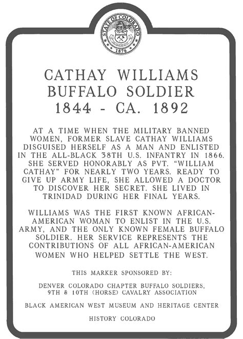 Buffalo Soldier Cathay Williams Telegraph