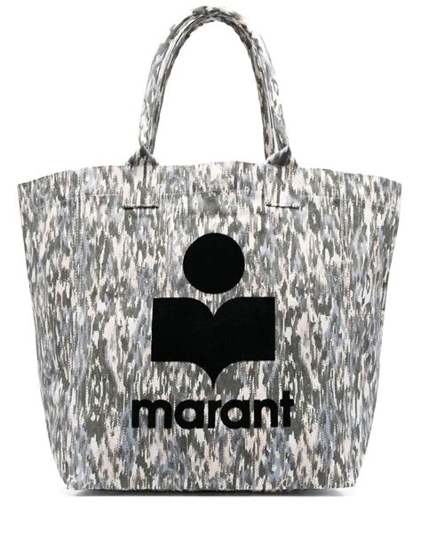 Yenky Logo Print Cotton Tote Bag Isabel Marant Eraldo