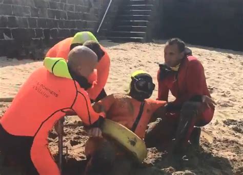 Vidéo Des pompiers testent une nouvelle technique pour sauver des