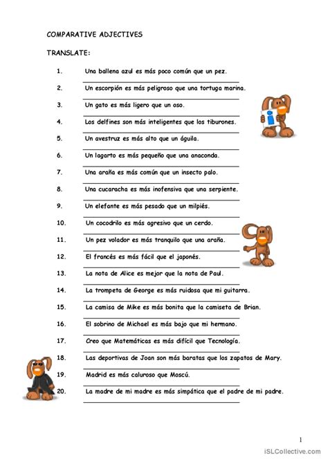 Comparative Adjectives Fran Ais Fle Fiches Pedagogiques Pdf Doc