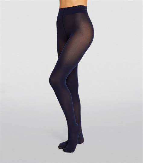 Womens Wolford Navy Velvet De Luxe 66 Comfort Tights Harrods