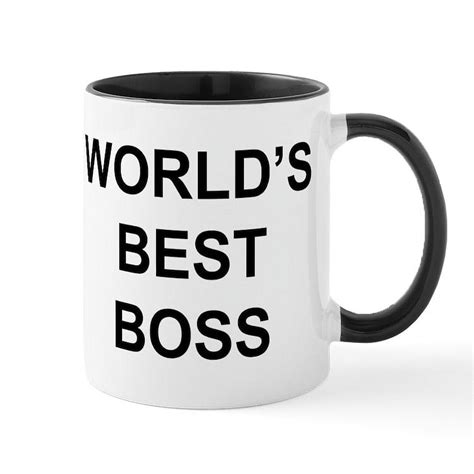 Cafepress Worlds Best Boss Mug 11 Oz Ceramic Mug Novelty Coffee