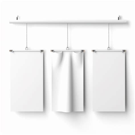 Premium Ai Image A Row Of White Towels Hanging On A Rack With A Towel