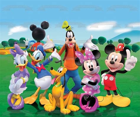 Mickey Mouse Clubhouse Minnie Mouse Goofy Pluto Donald Duck Daisy Duck Disney Group Fotos De