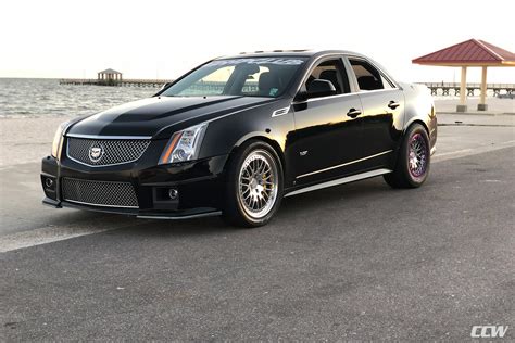 Black Cadillac Cts V Sedan Ccw Classic Beadlock Wheels In Polished